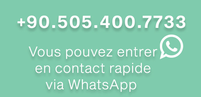 Contact rapide via WhatsApp 